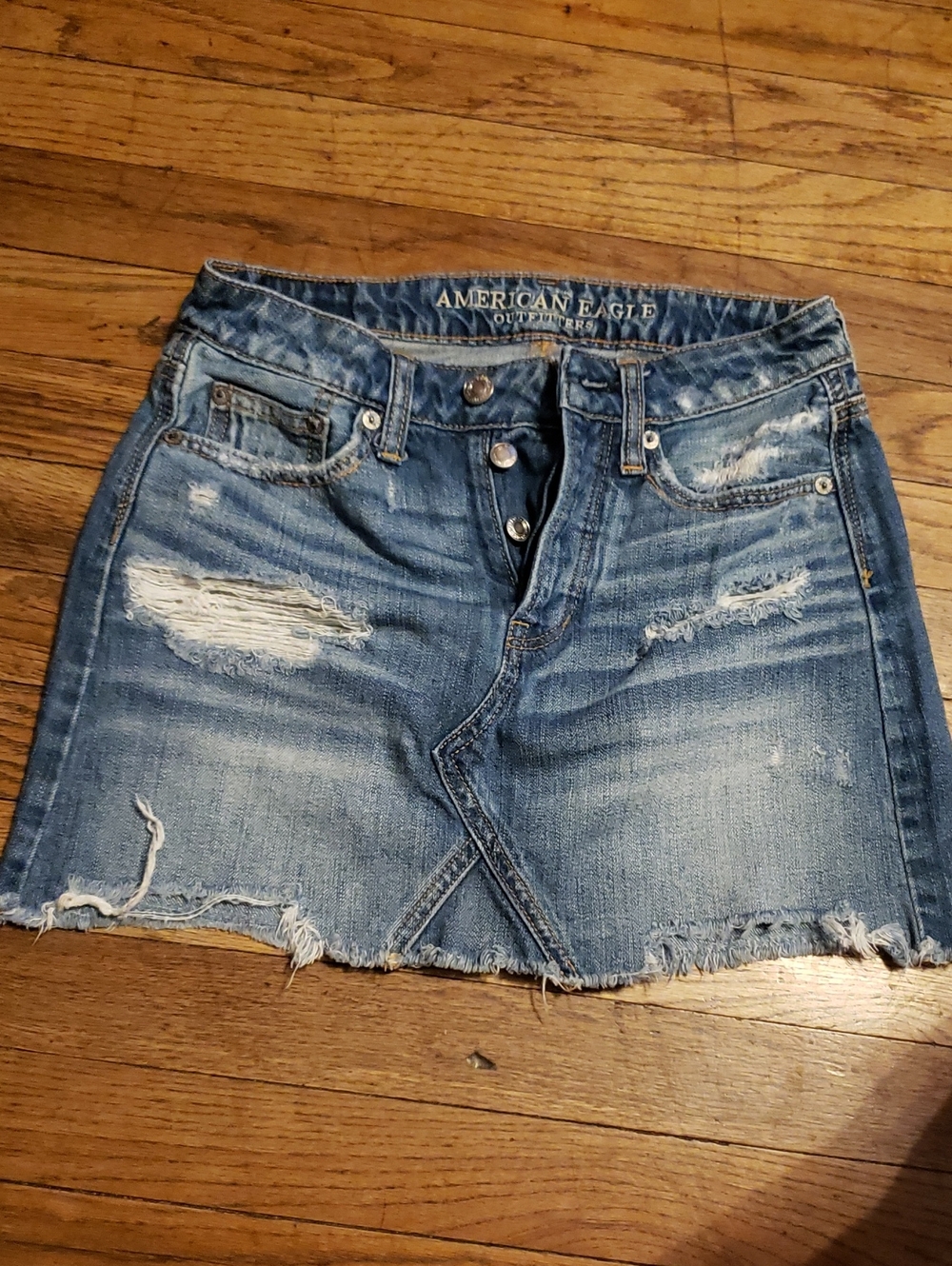 AE Womens size 00 Jean Skirt